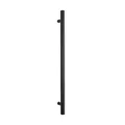 Radiant Vertical Round Single Bar Heated Matte Black BLK-VTR-950