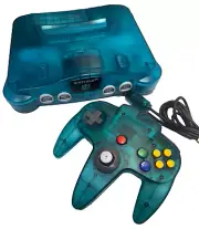 Funtastic Ice Blue Nintendo 64 Console + Controller N64 PAL