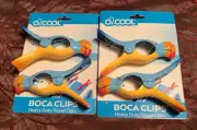 O2COOL 2 Packages Total of 4 Parrot Boca Clips Beach Towel Holders NEW