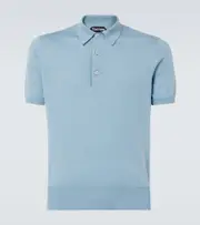[Tom Ford] Tom Ford Cotton jersey polo shirt AU 99 blue
