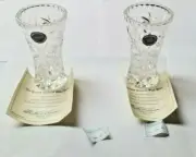 2 LENOX COLLECTION CRYSTAL Star Vases With Certificate of Authenticity