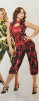 Child XL RED Dance Force Pure Sequin Diva Jumpsuit Costume