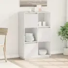 vidaXL Highboard White 74x35x117 cm Solid Wood Pine STP