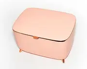 MegLob 9L Smart Mini Fridge, Portable Beauty Refrigerator, Car Cosmetics Cooler, Desktop Medicine Insulin Breast Milk Freezer-Can Be Connected Wirelessly with Mobile Phone,Champagne orange