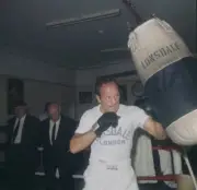 English Boxer Henry Cooper In Training 1969 Old Boxing Photo