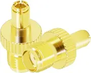CNARIO SMA TS9 Coax Adapter SMA Female to TS9 Male Coaxial Connector Gold Plated Connector for WiFi/Antenna/Two-Way Radio/FPV Drone 2PCS