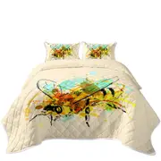 Art Drawing Bee Coverlet