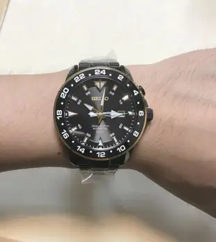 SEIKO WATCH 精工Sportura系列雙時區KINETIC人動電能腕錶 型號：SUN026J1【神梭鐘錶】