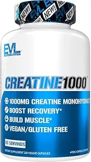 EVLution Nutrition, Creatine1000, 1,000 mg, 120 Veggie Capsules,EVLution Nutrition, Creatine1000, 1,000 mg, 120 Veggie Capsules