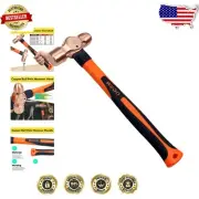 Durable Copper Ball Peen Hammer 24 oz with Safety Features for Professionals