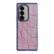 Galaxy Z Fold6 Impact Case Distorted Plaid - Pink
