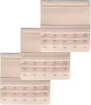 [XSCQ] Women's Bra Extenders 5 Hooks,Bra Extenders Plus Size,5 Hook Bra Extender,Soft Bra Band Extension Hook