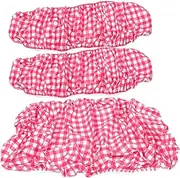 Outdoor Picnic Table Cover Bench Cover Red and White Striped 1 Set of 30x72 12x72 Inches Proof Tablecloth Bench Covers for Camping Supplies