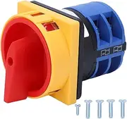 Changeover Switch 32a Universal Padlockable Cam Selector AC240V AC440V Transfer Switch Latching Switch with Flame Retardant PC Shell
