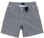 Collars & Co. Riviera Swim Trunks Navy/White Chevron Size 2XL Mesh Lined NWT $68