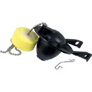 Flapper with Float Hook and Chain for 2 Inch Flush Valves Universal Replacement
