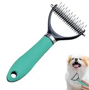 Dog Detangler Comb | Grooming Cat Comb Undercoat Shedding Dog Brush - Matted Hair Pet Supplies Dematting Mat Remover for Puppy