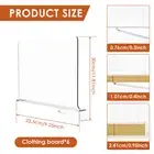 6Pcs Shelf Dividers Acrylic Closet Shelf Dividers Space Saving Divider tiDyO