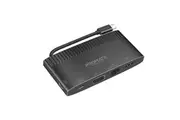 PROMATE 6-in-1 USB Multi Port Hub with USB-C Connector. Includes USB-C, USB-A, H