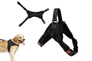 No Pull Dog Harness Anti Pull Adjustable Soft Padded Pet Harnes-Black
