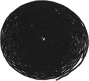 sourcing map 6mm x 66 Feet Black Cotton Rope,3 Strand Clothes Line Outdoors,Twisted Braided Thick Macrame Cord for DIY Wall Hanging Plant Hanger Knotting Clothesline