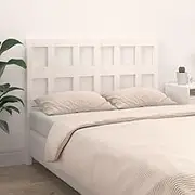 Bed Headboard, Beds Head Frame White 155.5 cm Solid Wood Pine