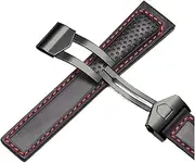 [HMCAUCVEJ] Watch Strap 19mm 20mm 22mm Watchband Fit For Tag Fit For Heuer Fit For Carrera F1 Watch Band Red Men Fold Buckle Bracelet