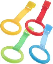 Abaodam 3sets Baby Pull up Ring Accessory Stand up Ring Toddler Aid Safety 4pcs*3