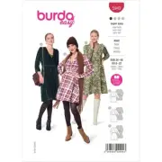 BURDA 5943 MISSES DRESSES Sewing Pattern Sizes 8 - 22 Skill: SUPER EASY