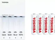 Toshiba Rechargeable Batteries AA/AAA TNHC-34SMC & AA TNH-3ME(WB) 4P