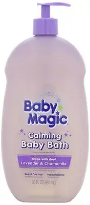Baby Magic Calming Baby Bath, Lavender and Chamomile, 30 Ounces (2 Pack)