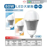 在飛比找蝦皮購物優惠-【宇豐國際】旭光 LED 球泡 80W 省電燈泡 球泡燈 大