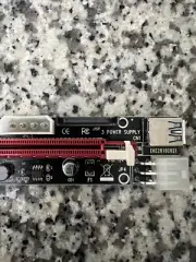 3 Pack Ubit PCI-E GPU Riser Express Cable 16X to 1X (6pin/Molex/SATA)+USB Cable