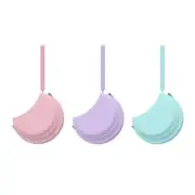 Silicone Retainer Case Dental Thin Container Braces Case with Lanyard Retainer