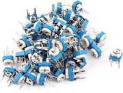 Aexit 60Pcs (Potentiometer) 10K Ohm 3 Terminals Trimmer Potentiometer (89ry395qf466) Adjustable Resistor