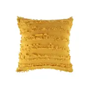 Maine & Crawford Olander 45x45cm Fringed Cushion Pillow Sofa/Bed Decor Mustard