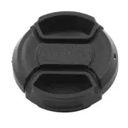Plastic Front Snap Digital Camera Clip-on Lens Cap Cover Black 37mm Dia w Cord
