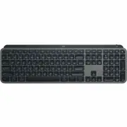 Logitech MX Keys S Keyboard - Wireless Connectivity - USB Interface - English - Granite - Membrane/Scissor Keyswitch
