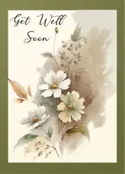 HANDMADE GET WELL GREETING CARD
