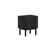 Melita Bedside Table - Full Black