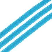 1/2" x 13 Yards Gimp Braid Trim Polyester Woven Fabric Ribbon, Lake Blue