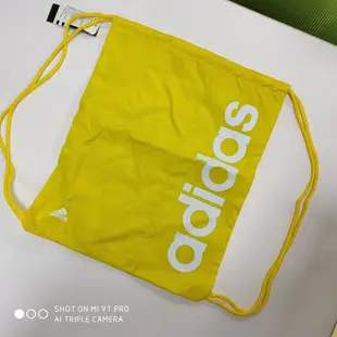 【adidas】束口健身包-黃