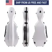 Carbon Fiber 4/4 Violin Case Full Size Strong Durable Carry Violin White Color