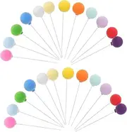 Gatuida 48pcs Balloon Cake Toppers: Colorful Round Clay Ball Cupcake Inserts for Birthday Baby Shower Wedding Party Decoration Supplies