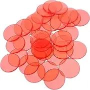 minkissy 100Pcs Transparent Bingo Counting Chips Vibrant Math Game Markers for Early Education Sorting Grouping and Counting Activities for Classroom and Home Learning