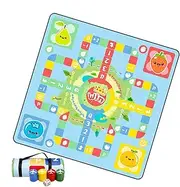 Flying Chess Playmat - Flying Chess Carpet Mat - Waterproof Flying Checker Board Game Carpet for Outdoor Camping, Traveling, Picnic