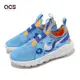 Nike 童鞋 Flex Runner 2 LIL PSVㄒ 藍 中童 小朋友 小魚 章魚 套入式 無鞋帶 DX2515-400