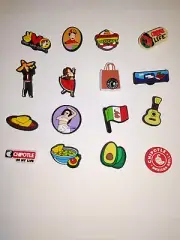 Mexican/Texas/Chipotle Bundle Shoe Charms - set of 16