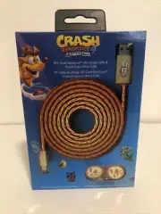 OFFICIAL CRASH BANDICOOT LED MICRO USB CABLE & THUMB GRIPS (PS4 & XBOX ONE)