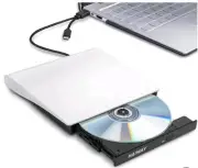 Haiway External DVD Drive, USB 3.0 Type-C CD Burner Portable CD DVD